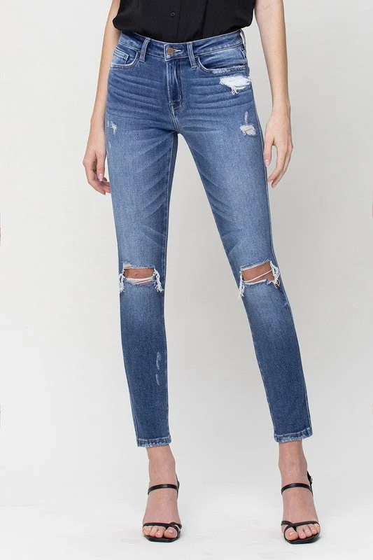 Quick Sale Distressed Mid Rise Ankle Skinny