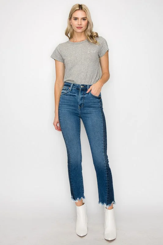 Special Offer PLUS SIZE - HIGH RISE SLIM STRAIGHT JEANS