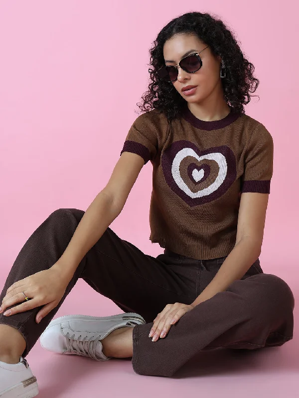 Sale Event Women Brown Solid Top