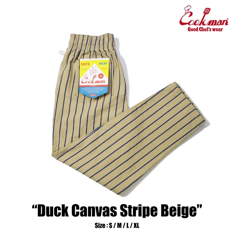 Amazing Deals Cookman Chef Pants - Duck Canvas Stripe : Beige