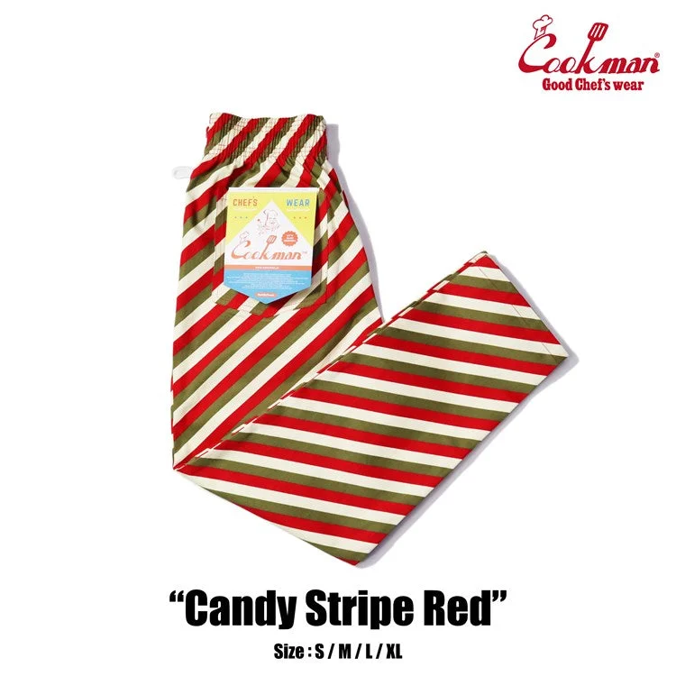 Weekend Bargains Just for You Cookman Chef Pants - Candy Stripe : Red