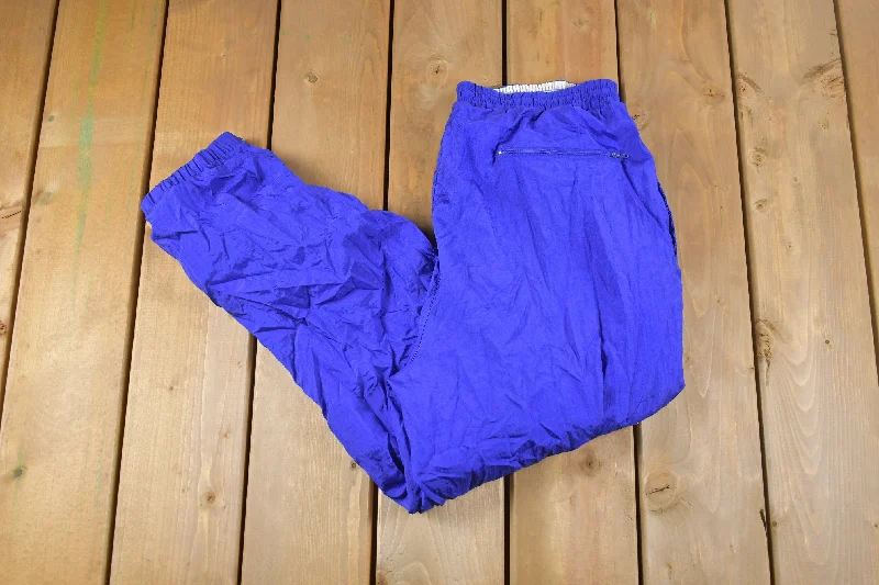 Weekend Shopping Extravaganza Vintage 1990s Wilson Blue Track Pants Size Large