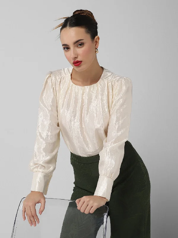 Mega Discount Women Cream Solid Top