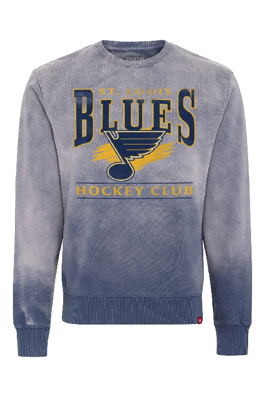 Weekend Offers That Tempt ST. LOUIS BLUES SPORTIQE GREENWICH BILTMORE CREW - BLUE