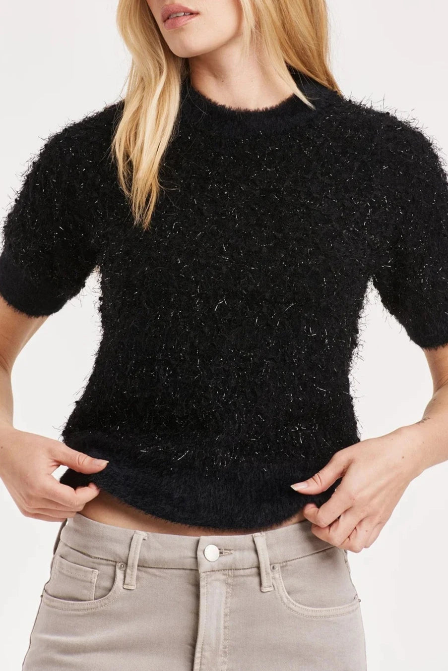 Exclusive Weekend Offers Inside FUZZY SHIMMER SWEATER