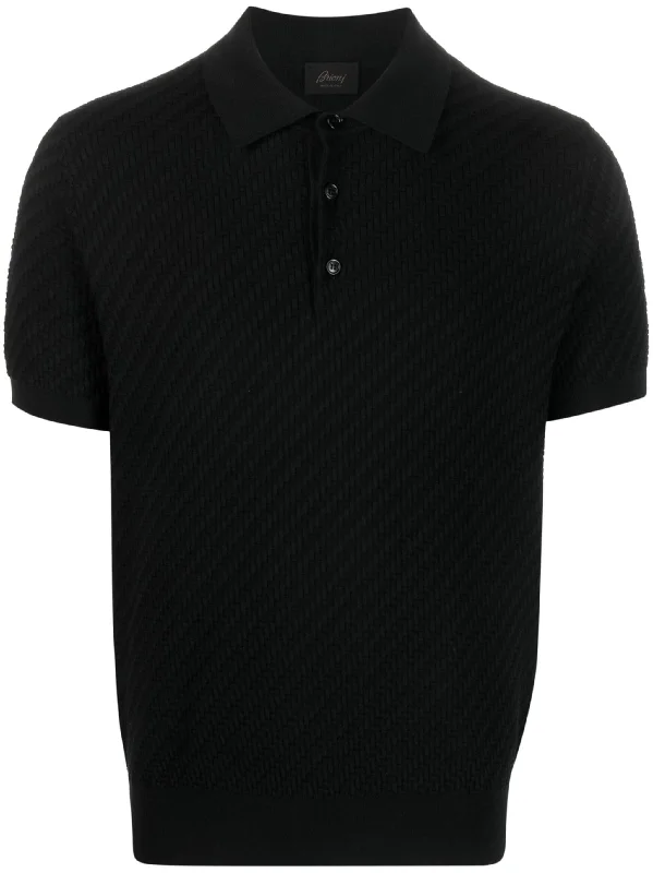 Discount Mania Waffle-Knit Polo Shirt