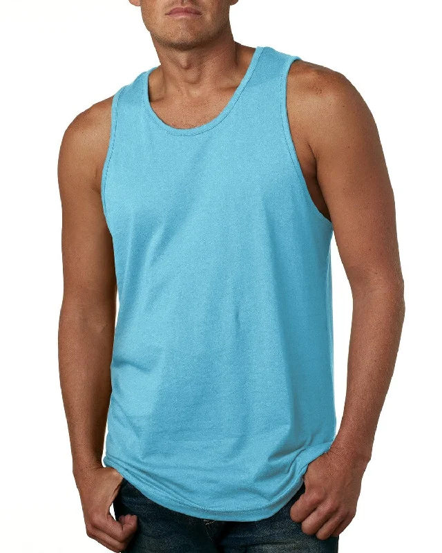 Online Exclusive Next Level Mens Cotton Tank | Tahiti Blue