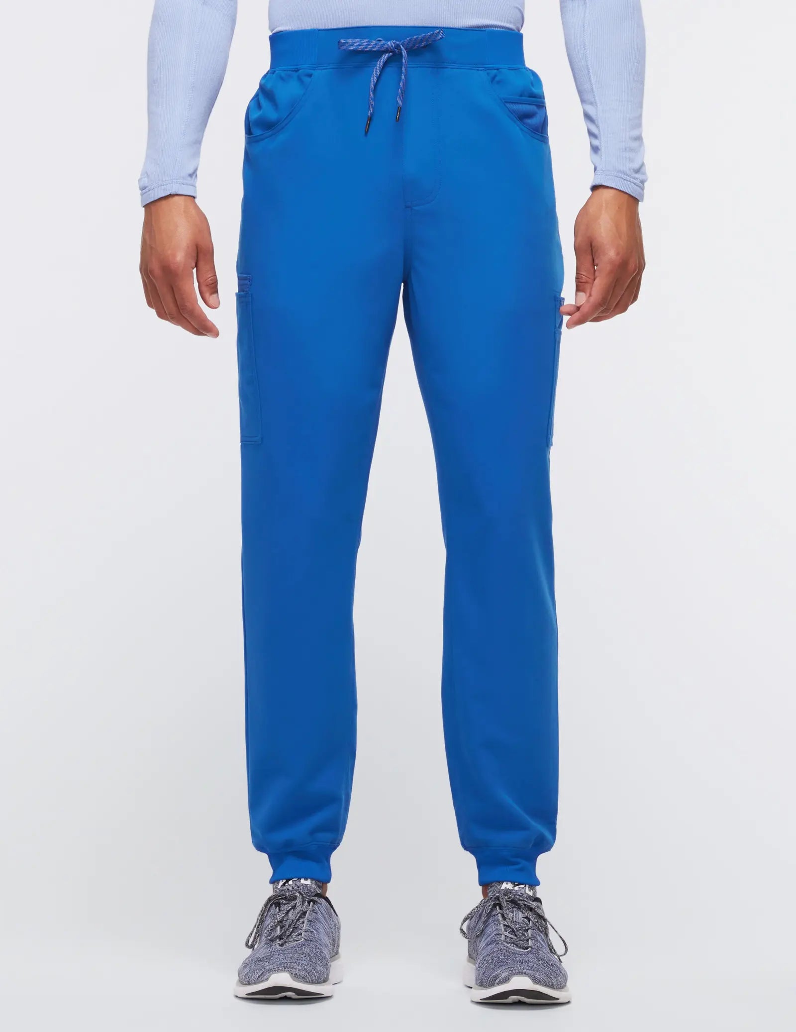 Deal Mania Jaanuu Men's Mesh-Pocket Scrub Jogger - Royal Blue