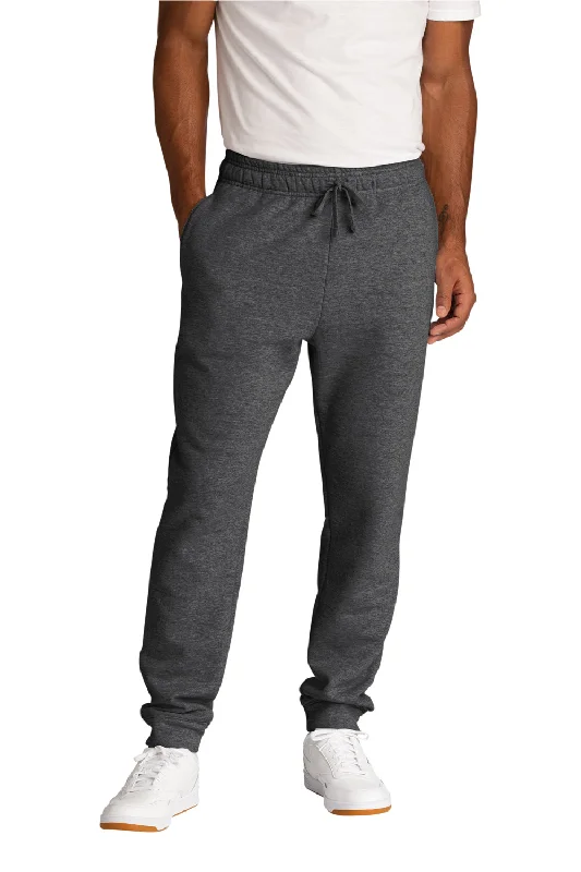 Weekend-Only Price Drops Port & Company Mens Core Fleece Jogger Sweatpants w/ Pockets - Heather Dark Grey Weekend-Only Price Drops Port & Company Mens Core Fleece Jogger Sweatpants w/ Pockets - Heather Dark Grey