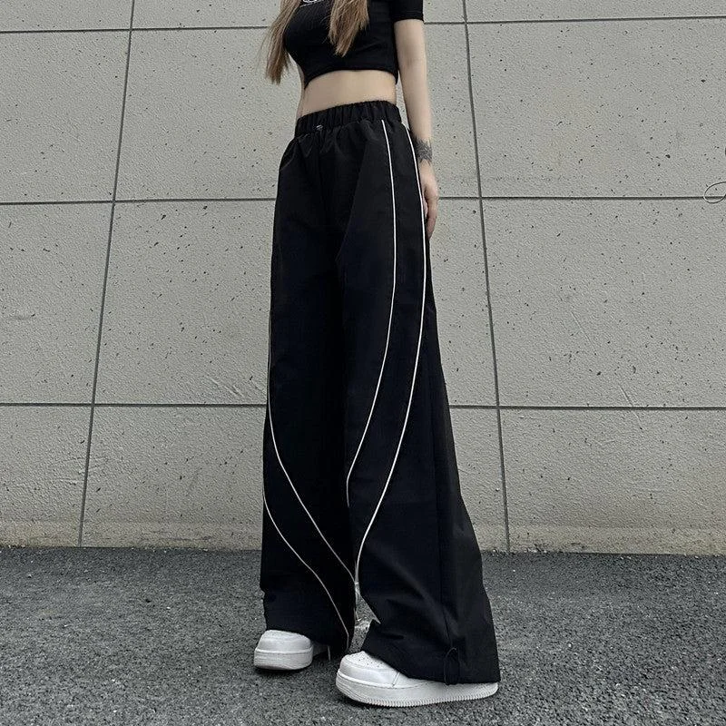 Quick Sale Striped Contrast Sports Pants