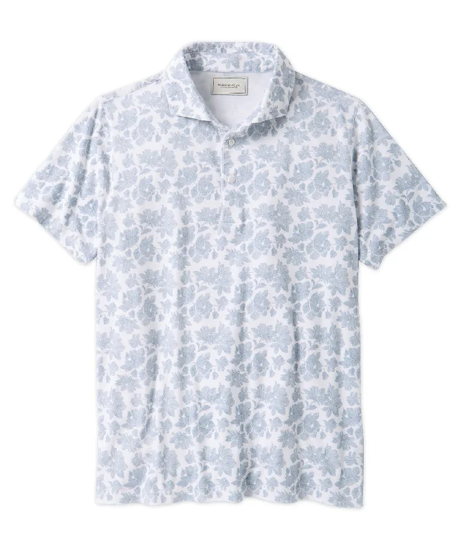 Huge Savings Line Floral Print Polo Shirt