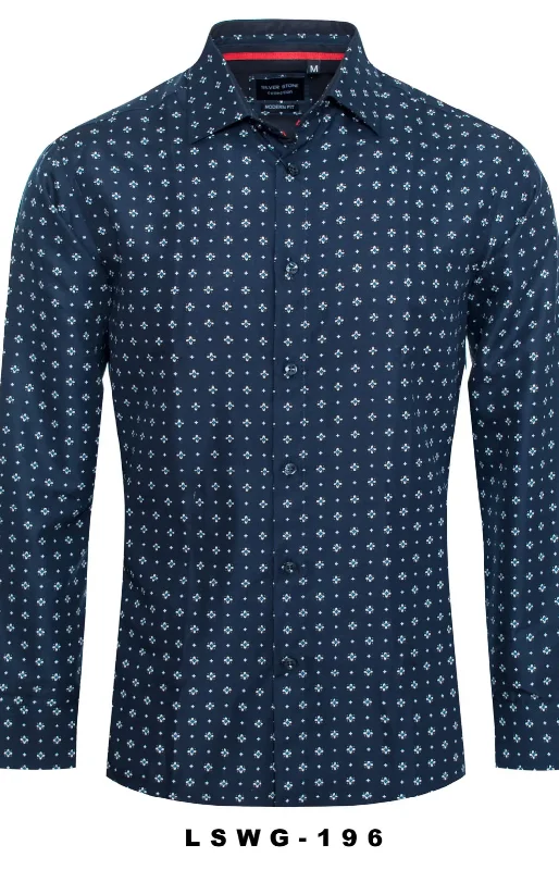 196/NAVY PRINT