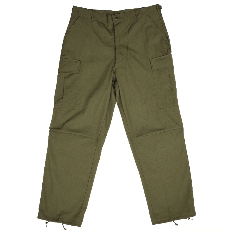 Online Specials VINTAGE US ARMY RIP STOP TROPICAL COMBAT TROUSERS 1967 LARGE REG NOS NEW