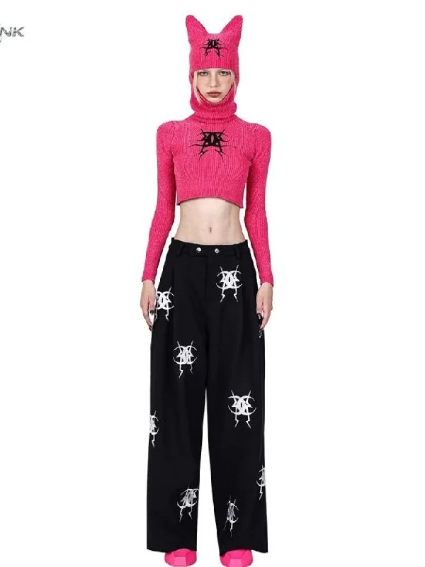 Midnight Madness Embroidery casual pants【s0000003706】